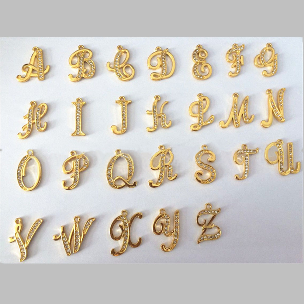 イニシャルチャーム アルファベット アクセサリーパーツ デコ 材料