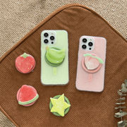 ストロベリーピーチ、磁気電話ホルダー、ポータブル磁気、スマホリング、携帯電話・スマートフォン