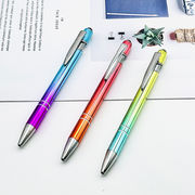 ノック式ボールペン ボールペン サインペン 黒インク 金属ペン 創意文具 学生用ペン プレゼント