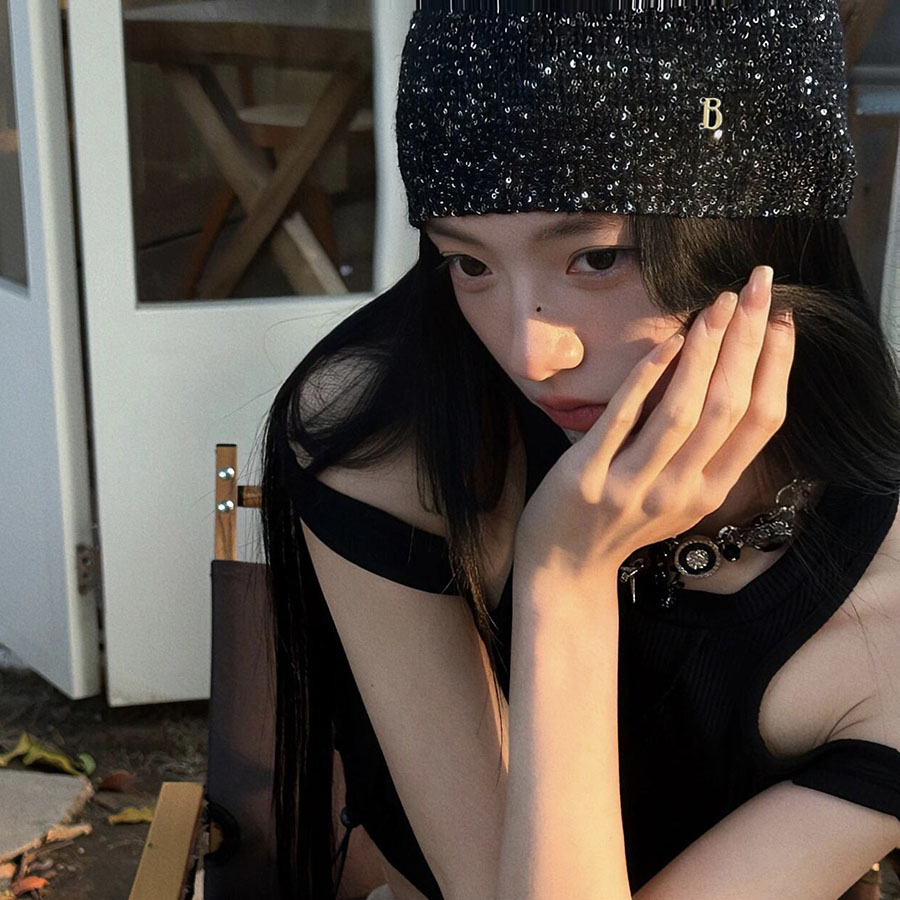 ニット帽子 レディース 韓国ファッション デザイン スパンコール  