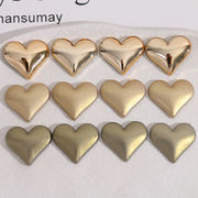 貼り付けパーツ 手作りパーツ デコパーツ ハンドメイド diyパーツ ピアスパーツ ハート型 DIY