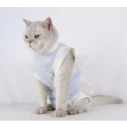 ペット用品　ペット服　ストラップオン  滅菌服  猫  手術服  離乳  綿  通気性  術後服
