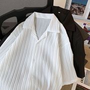 メンズ・Tシャツ・ブラウス・新作 ・ゆとり・気質・半袖シャツ・トップス・M～3XL   2色