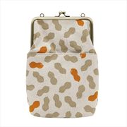 がま口２ＷＡＹ ショルダーバッグ ピーナッツ 　鞄/ミニバッグ/ショッピング/和風