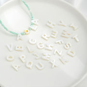 イニシャル シェルパーツ アルファベット 貝パーツ アクセサリーパーツ ハンドメイド ナチュラル ビーズ 海