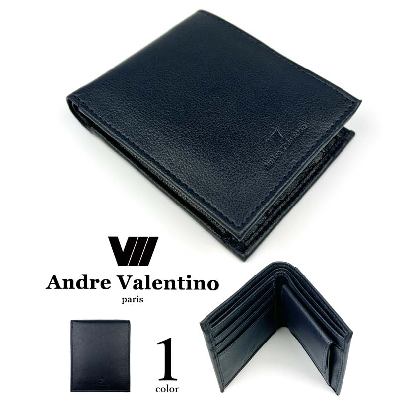 セール★Andre Valentino アンドレ バレンチノ PUレザー 二つ折り財布 ウォレット