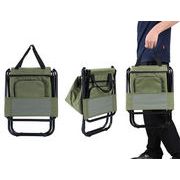 話題の注目アイテム 激安セール キャンプ用品 携帯 折り畳み椅子 バッグ付き 背もたれ付き キャンプ
