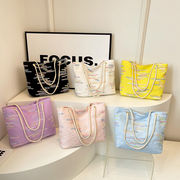 ★全6色★　大容量トートバッグ　カラフルキャンバスバッグ　エコバッグ　韓国バッグ