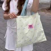 カラフルショルダーエコバッグ　トートバッグ　INS　韓国ファッション