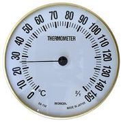クレセル　サウナ用温度計　15cm　アナログ　電源不要