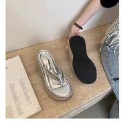 超人気インスタグラムで話題 厚底サンダル 夏 足指サンダル シューズ サンダル 坂とサンダル ヒール