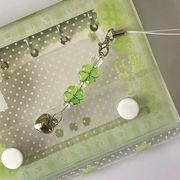 GoodLuck　クローバーストラップ　多用途　スマホ　DIY　韓国スマホアクセサリー
