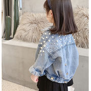 2025年秋新作 ジャケット デニム 子供服 キッズ 秋服 アウター 女の子 可愛い