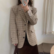 今季マストバイ 　ファッション  レトロ   ラシャ  シングルブレスト  折り襟  チェスターコート