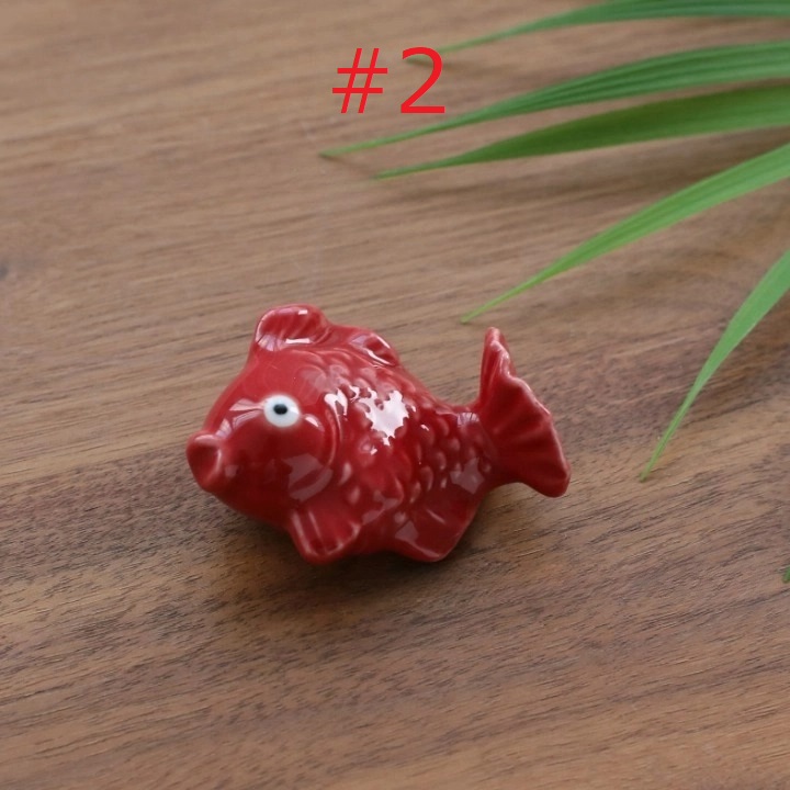 純銀　箸置き　魚　３つセット　未使用品 楽天市場】京焼 清水焼 箸置き 金魚ペアセット 紫泉 : 京焼