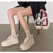 シューズ 靴   レディース スニーカー 運動靴 厚底 帆布シューズ