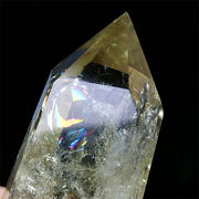 スモーキーシトリンファントム ポイント Citrine 黄水晶 置物 風水