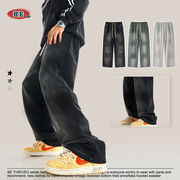 メンズ ビンテージ風 裏パイル ジョガーパンツ 男女兼用 ストリート系 ボトムス 春秋 2024新作★全3色