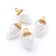 蓄光夜光ガラスビーズ充填/ガラスドーム/ガラスペンダント/パーティー推しグッズ/最安値＆当日出荷