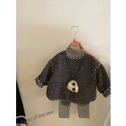 い韓国風子供服 ベビー服 キッズ 女の子長袖トップス +長袖Ｔシャツ+レギンス 90cm-150cm