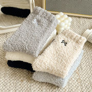 レディース用靴下★冬に厚く★暖かく★ソックス★カジュアル★日系靴下★   6色