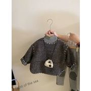 い韓国風子供服 ベビー服 キッズ 女の子長袖トップス +長袖Ｔシャツ+レギンス 90cm-150cm