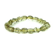 リビアングラス カット ハイクオリティー １点もの ブレスレット 数珠 パワーストーン 天然石