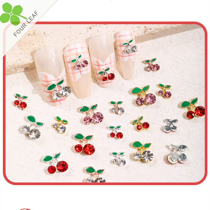 さくらんぼ ネイルパーツ メタルパーツ ネイル用品 ネイルアート 埋め込み DIY ハンドメイド