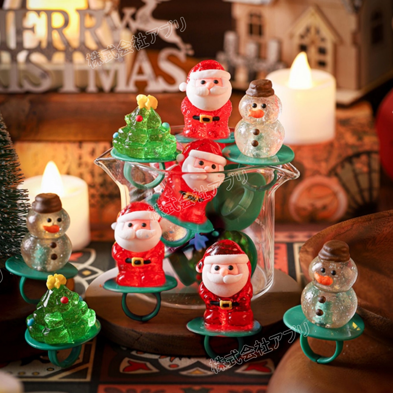 クリスマス特集】指輪キャンディー リングキャンディ サンタ