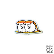 にゃんこ大戦争 ホログラムステッカー ねこ寿司 ゲーム game かわいい キャラクター 人気 グッズ NYA021