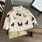 「2024」子供服★トップス★ワイシャツ★ベビー★韓国風子供服★73cm～110cm