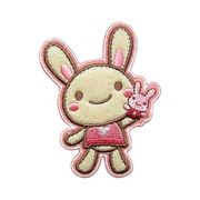 23306 うさぎ ワッペン アイロン接着ワッペン