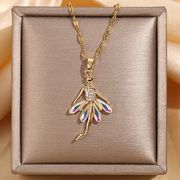 バレエネックレス　バレエ少女ネックレス　バレエ関連のアクセサリー　バレエ雑貨