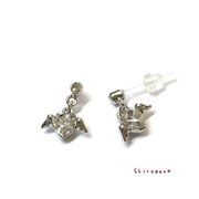 【日本製】エンジェルハートピアス【樹脂ポスト】【高品質クリスタル使用】/JP-26