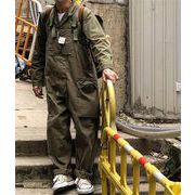 おしゃれな服 スラックス 作業服 ロングパンツ サスペンダーパンツ ヒップホップ 原宿BF風 サロペット