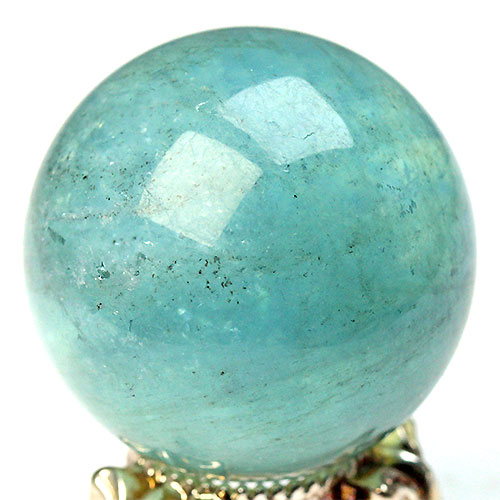 アクアマリン丸玉　パワーストーン置物 アクアマリン丸玉パワーストーン置物