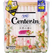 ソフィ センターイン コンパクト1／2 多い夜用 スリム 羽つき ナチュラルフローラルの香り 12個入