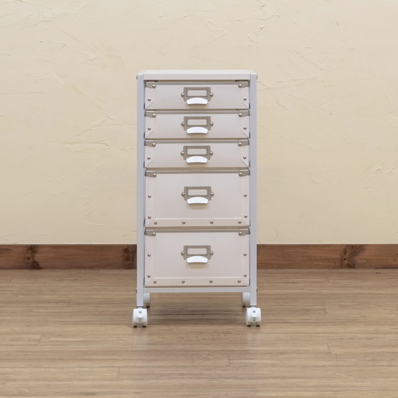 Popan 収納チェスト 5段 BK/BR/RD/WH 【公式通販】