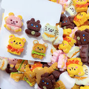 デコパーツ 　クラフト　手芸DIY アクセサリー材料　衣類帽子バッグ装飾　樹脂 貼り付けパーツ　