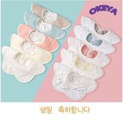 ベビー スタイ よだれかけ 涎掛け コットン 柔軟 食事用エプロ 口拭き 出産祝い 13色展開