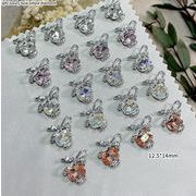 ネイルジュエリー セルフネイル ハンドメイドパーツ リボン結び プレゼント ギフト オーロラ クリア