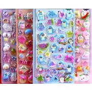 手芸diy用デコレーション 手帳用 貼り付け★粘着シール★立体キャラクターシール シール