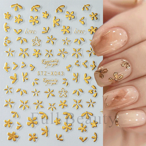 ネイルシール デザインパーツ風 ハート 星 太陽 宇宙 月 ゴールド セルフネイル ジェルネイル ネイルアート