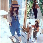 【KID】韓国風子供服  デニムオーバーオール　サロペット　ジーンズ　　子供ズボン　ゆったり 全2色