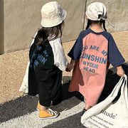 【2024夏新作】韓国風子供服  おしゃれ 半袖 トップス Tシャツワンピース