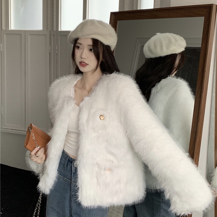 ゆったりモコモコベスト♡韓国系 冬コーディネートに最適