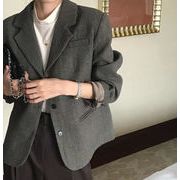 2025年INS春新作　おしゃれ　長袖　ラシャ 　シングルブレスト チェスターコート