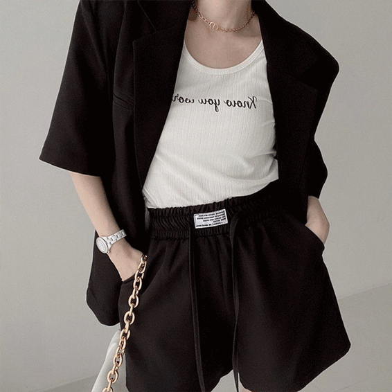 【春新作】韓国風レディース服 レディース　おしゃれ　短袖　セットアップ