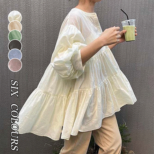 【2023秋新作】韓国風レディース服　秋 シンプル カジュアル きれいめ　長袖シャツ ブラウス 全7色