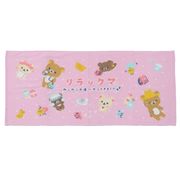 リラックマ プリントロングタオル ねこねこの湯